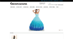 Desktop Screenshot of crowngowns.com